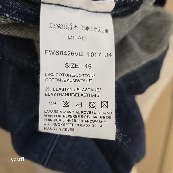 NWT Y2K FRANKIE MORELLO Denim dress size IT46 US 10 - Picture 9 of 10
